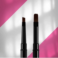 STALEKS PRO EXPERT 06/10 Двустранна четка за гел 11 мм / за гел 7 мм